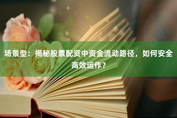 场景型：揭秘股票配资中资金流动路径，如何安全高效运作？
