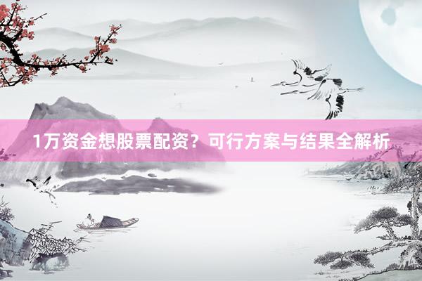 1万资金想股票配资？可行方案与结果全解析