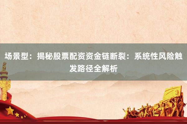 场景型：揭秘股票配资资金链断裂：系统性风险触发路径全解析