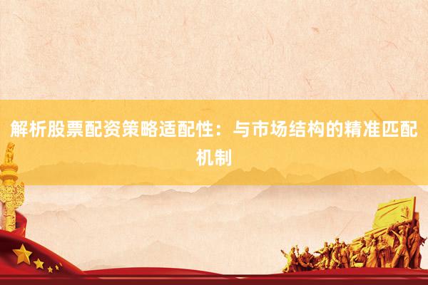 解析股票配资策略适配性：与市场结构的精准匹配机制